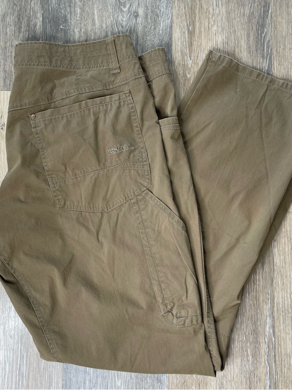 Kuhl Revolvr Men's Olive/Tan Cargo Pants sz 38x32